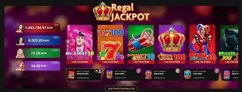Regal Jackpot de la Princess Casino