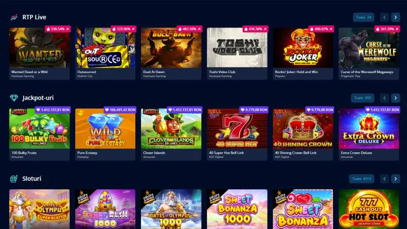 Lista de sloturi disponibile pe MrBit Casino