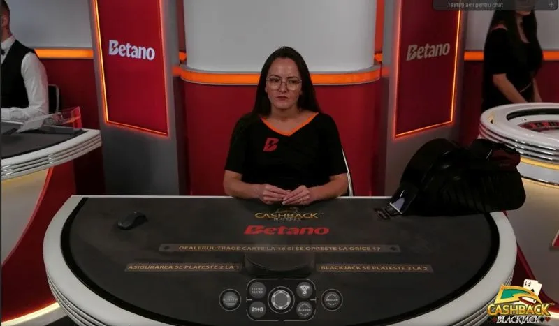 Masă de blackjack cu dealer real