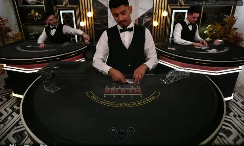 Masă de poker cu dealer real