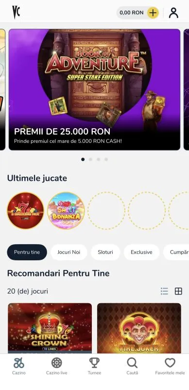 Aplicația iOS de la Vlad Cazino