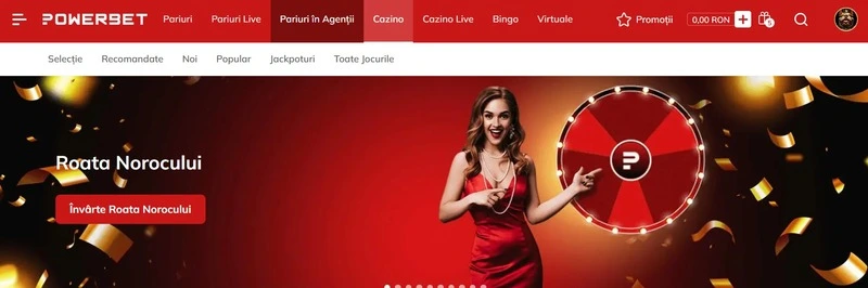 PowerBet Cazino roata norocului