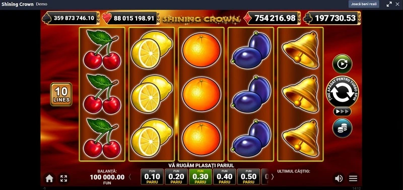Shining Crown demo joc slot online