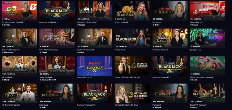 Joc de Blackjack cu dealer real