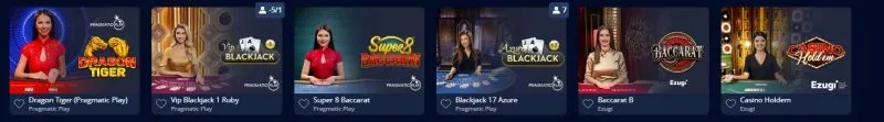 Lista furnizorilor de jocuri Baccarat