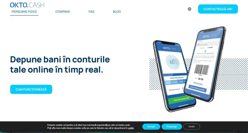 Depunere de bani online - okto cash