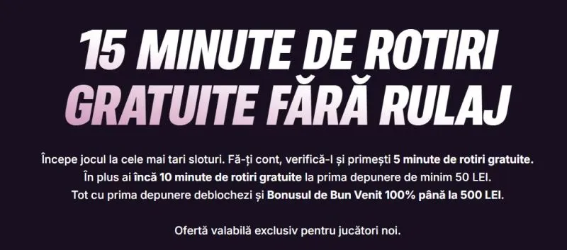 Bonus fără rulaj oferit jucătorilor