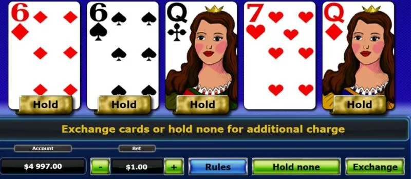 Cum se joacă video poker