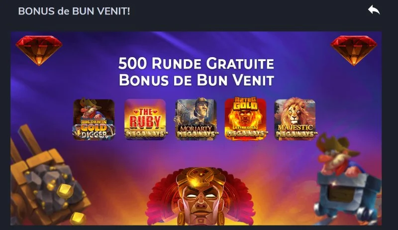 500 runde gratis - bonus de bun venit