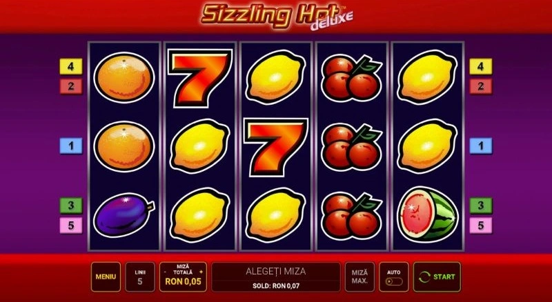 Jocul de slot Sizzling Hot Deluxe