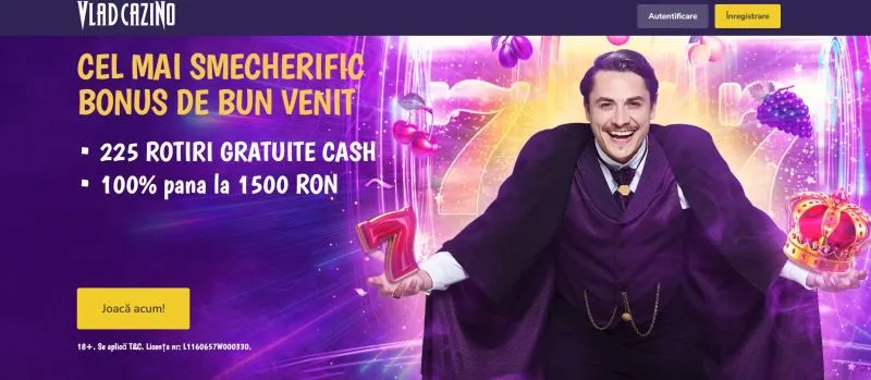 Bonus de bun venit Vlad Cazino