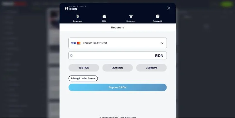 NetBet Casino - testarea plăților Visa