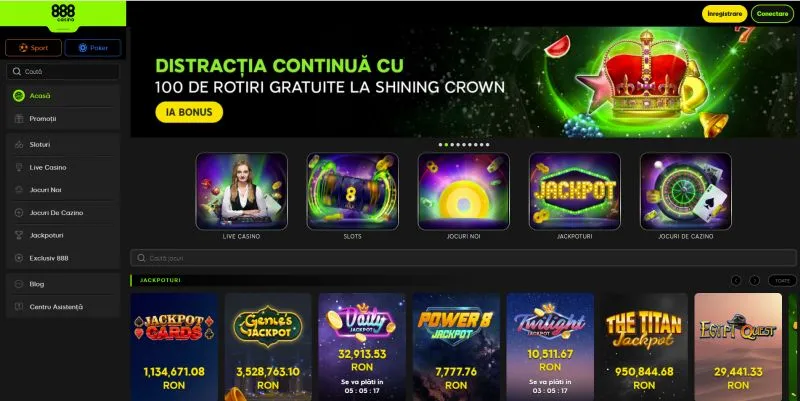 Pagina de start 888 Casino