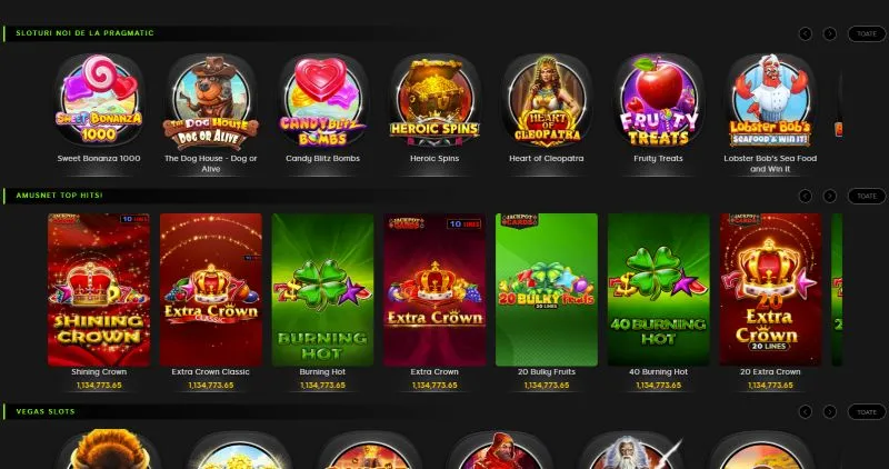 Sectiunea de sloturi de la 888 Casino