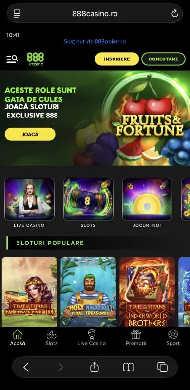 888 Casino pe mobil