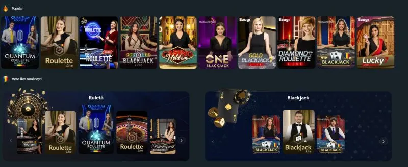 Live casino de la King Casino