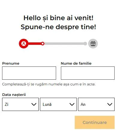 creare de cont la inregistrare 32Roșu Casino