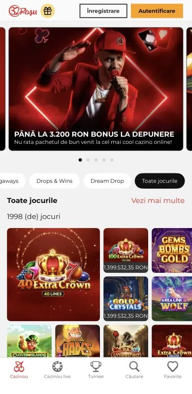 32Roșu Casino pe mobil