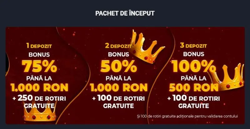 Bonus de bun venit de la Frank Casino