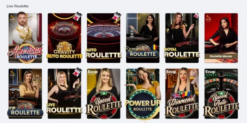 Sectiunea de live casino de la PowerBet Casino