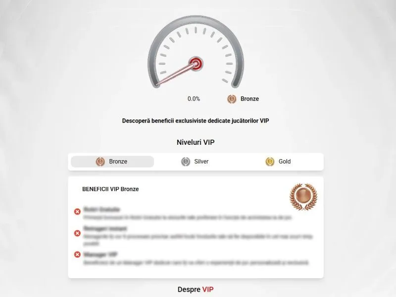 Sectiunea de VIP de la Stanleybet Casino