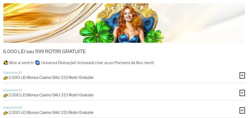 Bonus de bun venit de la Game World Casino