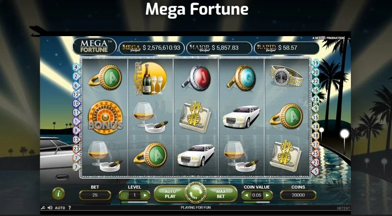 Mega Fortune de la NetEnt