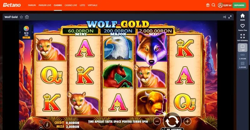 Wolf Gold de la Pragmatic Play