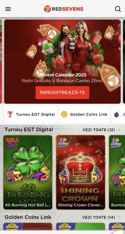RedSevens Casino pe mobil