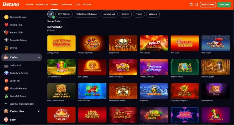 Amatic la Betano Casino