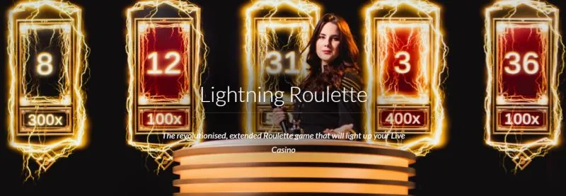 Lightning Roulette de la Evolution Gaming
