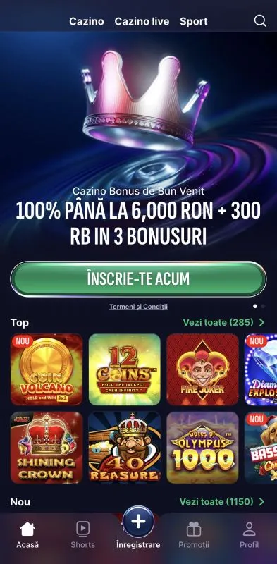 Swiper Casino pe mobil