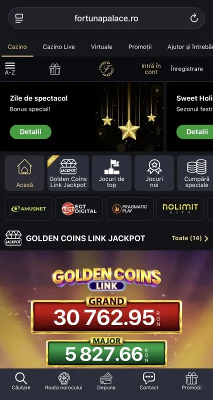 Fortuna Palace Casino pe mobil