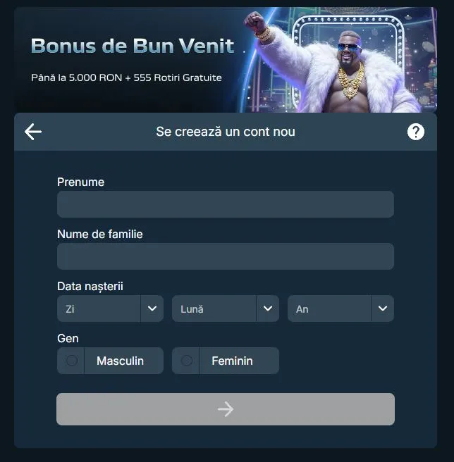 Procesul de inregistrare de la Ultrabet Casino