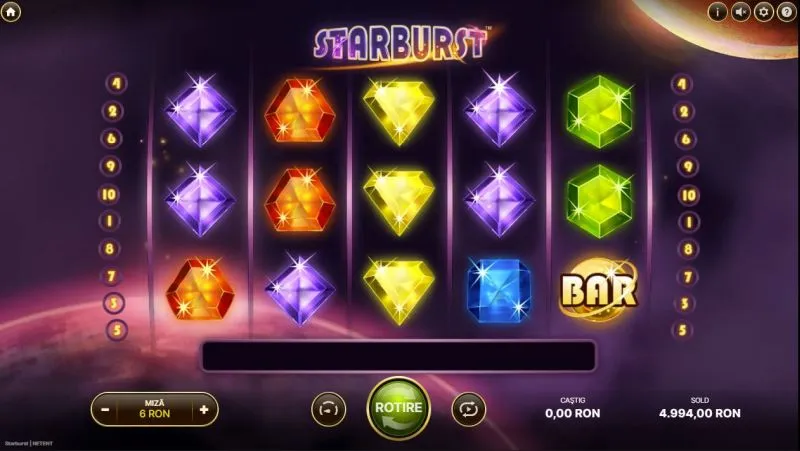 Starburst slot
