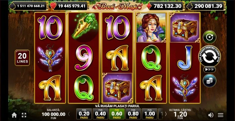 Jocul de slot Book of Magic