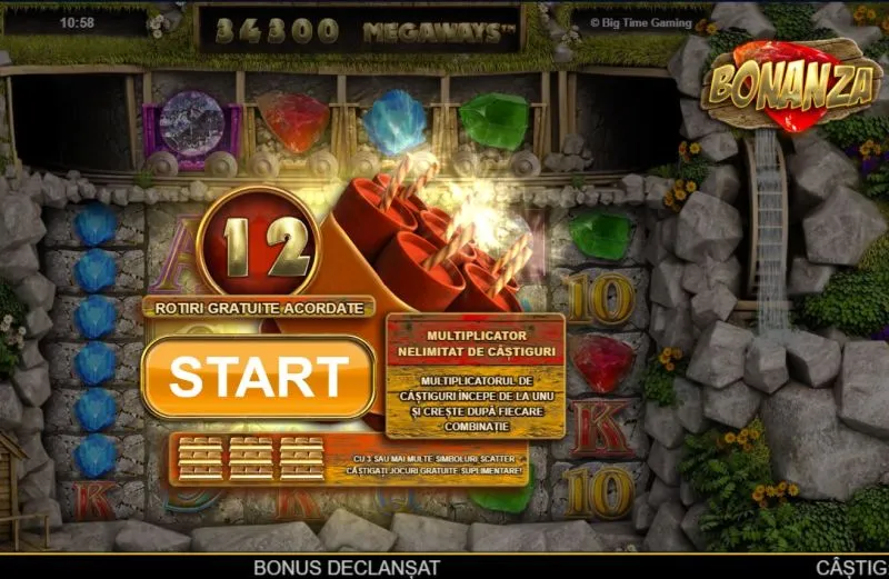 Bonanza Megaways rotiri gratuite