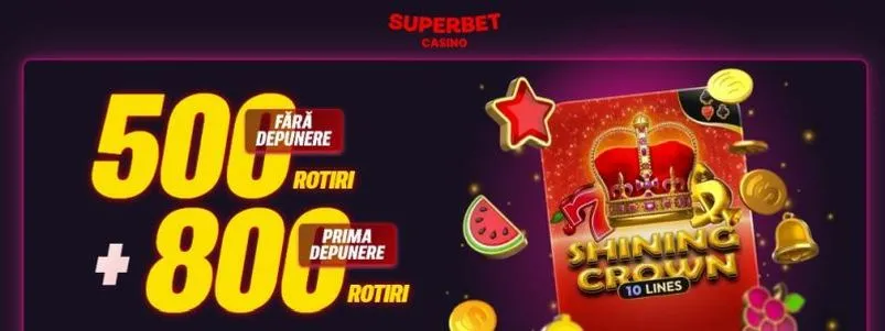 Superbet - 500 rotiri fără depunere