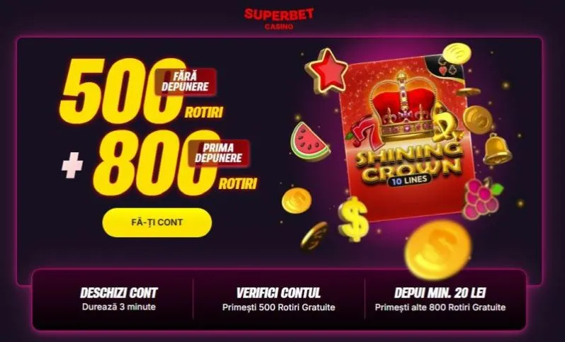 Superbet Casino bonus fără depunere