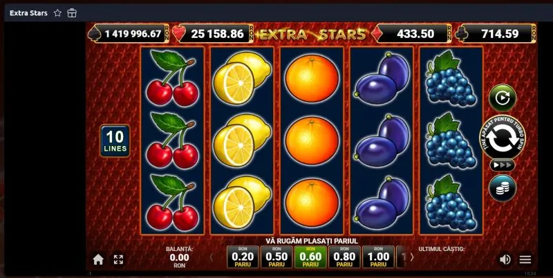 Jocul de slot Extra Stars