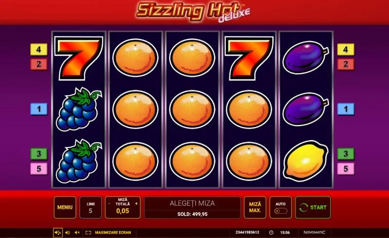 Jocul de slot Sizzling Hot Deluxe