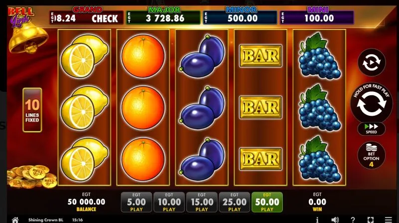 Jocul de slot Shining Crown Bell Link