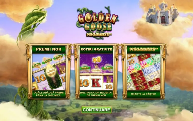 Functiile jocului de slot Golden Goose Megaways