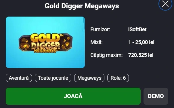 Gold Digger Megaways RTP