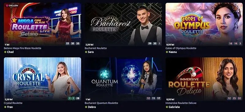 Jocuri de casino live