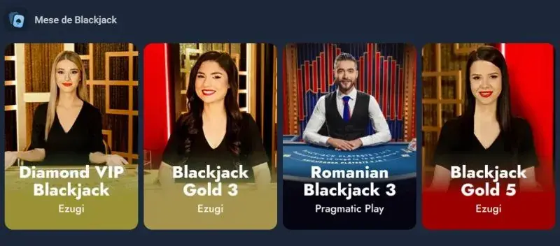 Jocuri live PariuriPlus Casino