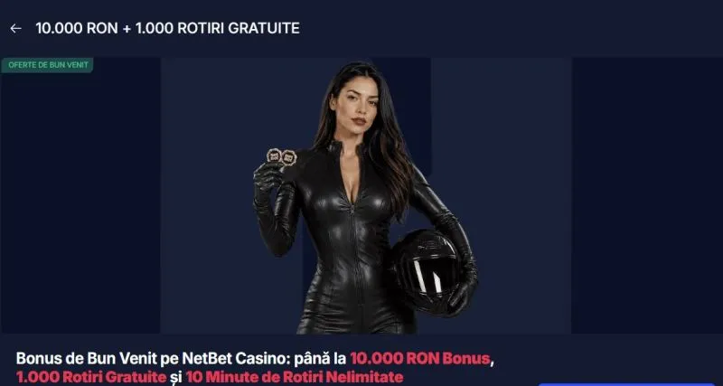 Bonus de bun venit la NetBet Casino