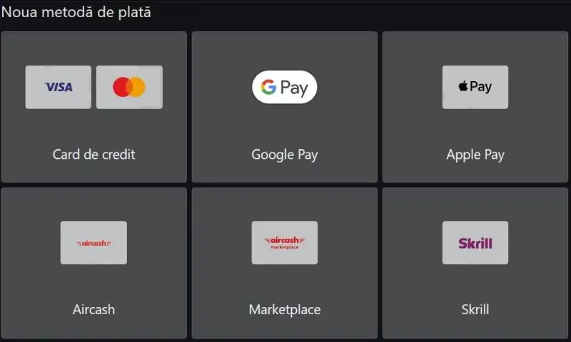 Metode de plată la Fortuna Palace Casino
