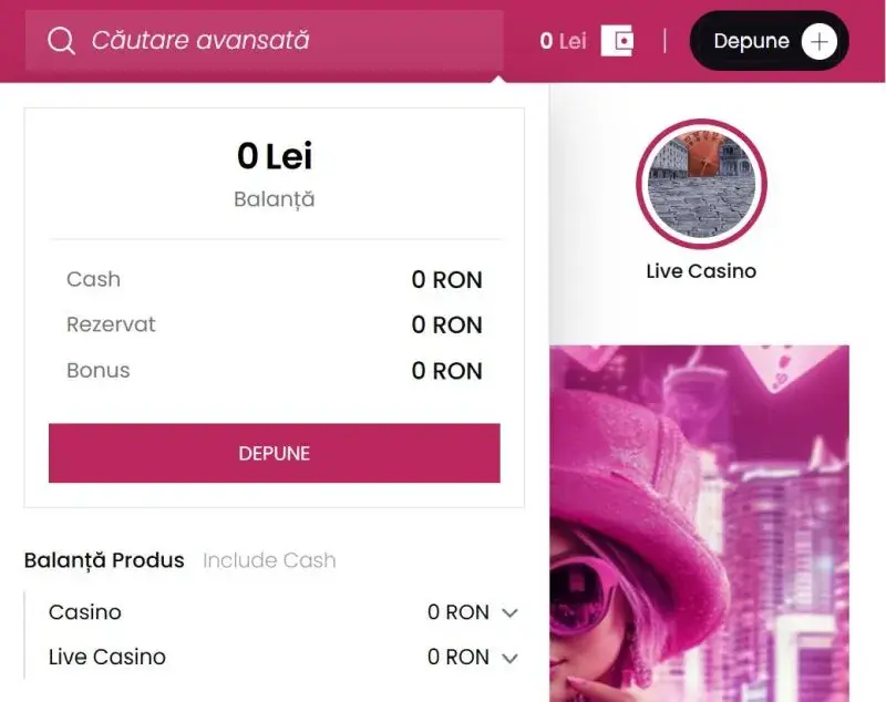 Contul meu la Lady Casino