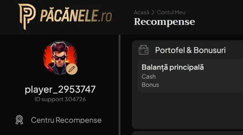 Contul meu la Pacanele.ro Casino